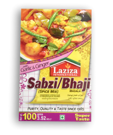 LAZIZA Sabzi Bhaji Masala 3.52 OZ